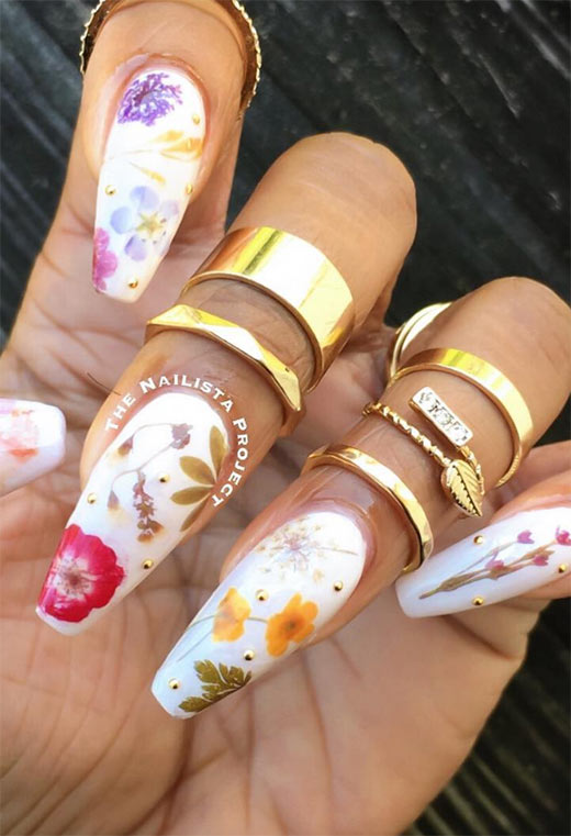 53 Stunning Flower Nail Designs for Every Season | Nail Art Ideas