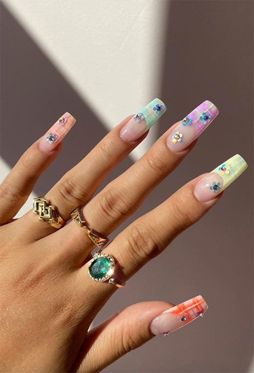 53 Stunning Flower Nail Designs for Every Season | Nail Art Ideas