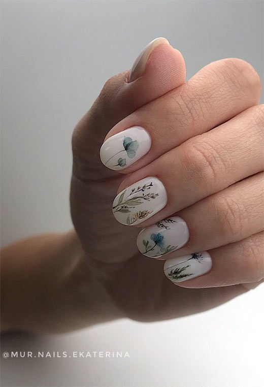 53 Stunning Flower Nail Designs for Every Season | Nail Art Ideas