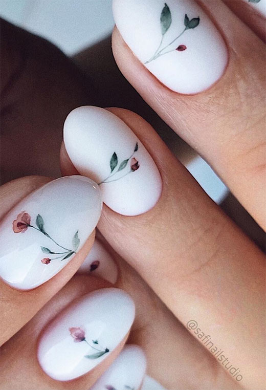 53 Stunning Flower Nail Designs for Every Season | Nail Art Ideas