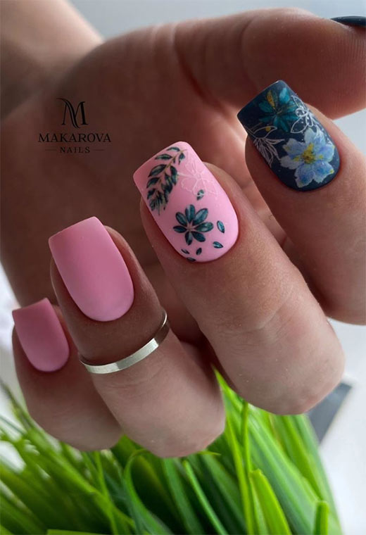 53 Stunning Flower Nail Designs for Every Season | Nail Art Ideas