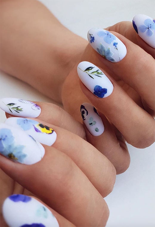 53 Stunning Flower Nail Designs for Every Season | Nail Art Ideas