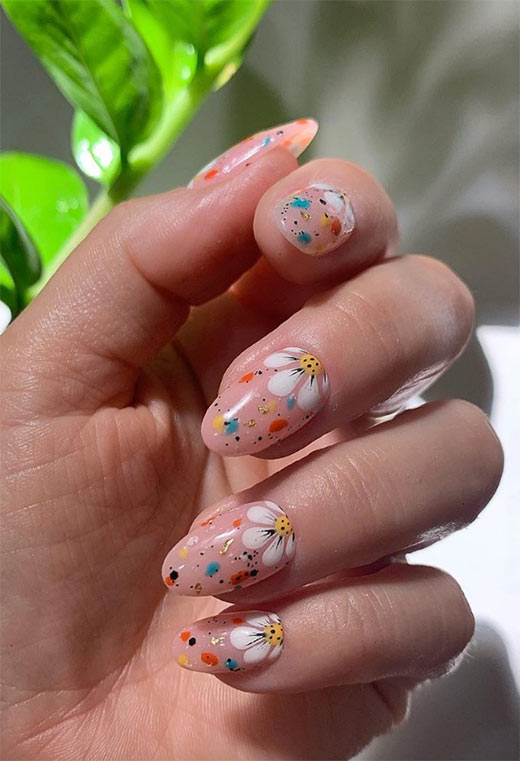 53 Stunning Flower Nail Designs for Every Season | Nail Art Ideas