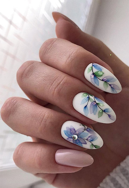 53 Stunning Flower Nail Designs for Every Season | Nail Art Ideas