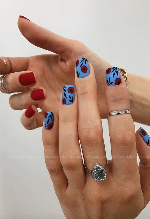 53 Stunning Flower Nail Designs for Every Season | Nail Art Ideas