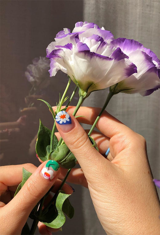 53 Stunning Flower Nail Designs for Every Season | Nail Art Ideas