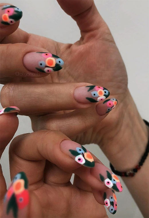 53 Stunning Flower Nail Designs for Every Season | Nail Art Ideas