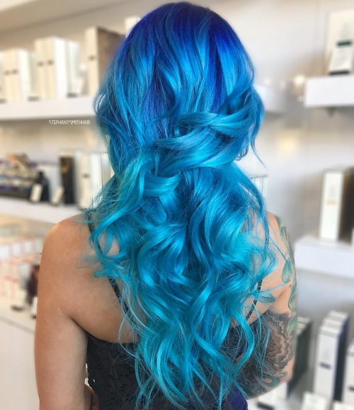 28 Stunning Blue Ombre Hair Color Ideas for 2024