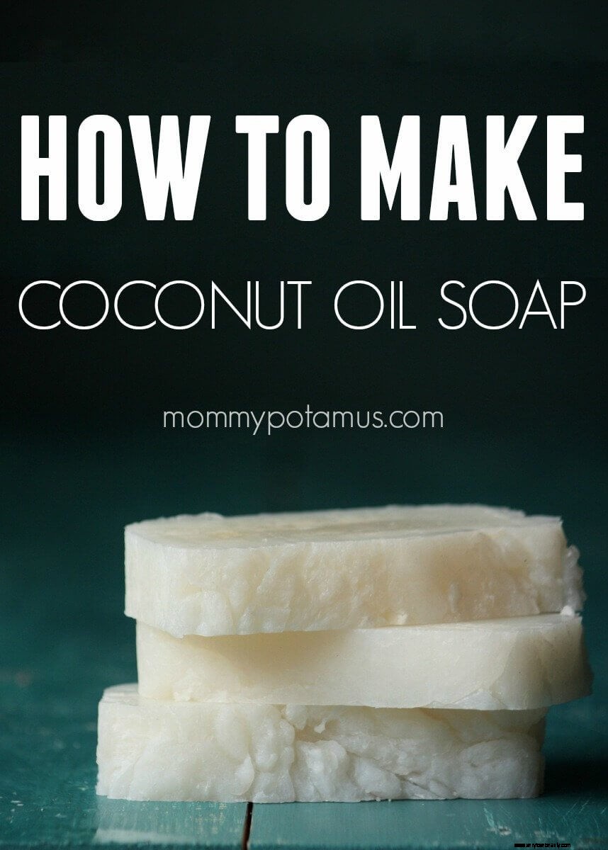 Easy Homemade Coconut Oil Soap Recipe (Body & Laundry)