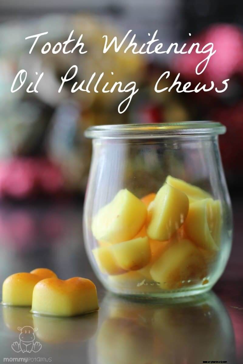 Natural Tooth Whitening: Coconut Oil Pulling Chews with Turmeric