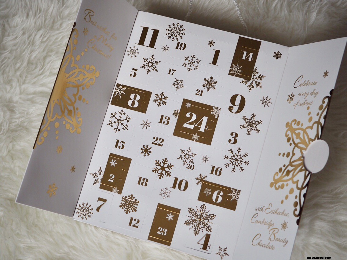 Esthechoc Smart Chocolate Advent Calendar: Skincare & Chocolate Gift