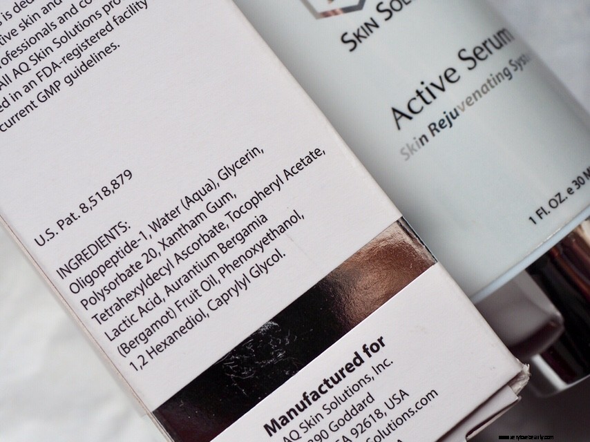 AQ Skin Solutions Active Serum Review: Does EGF Deliver?