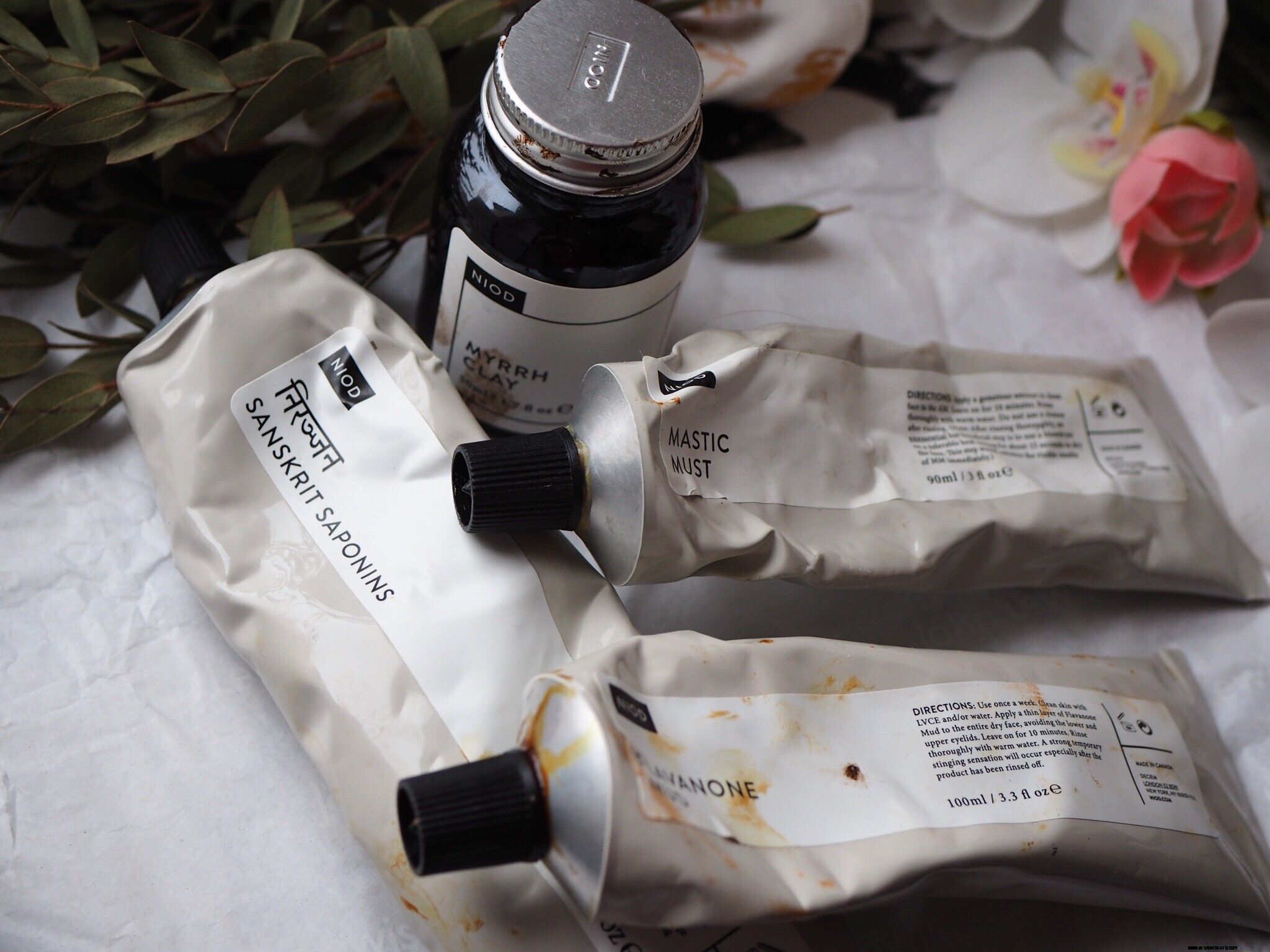 NIOD Mask Comparison: Flavanone Mud vs. Myrrh Clay - Which is Best for You?