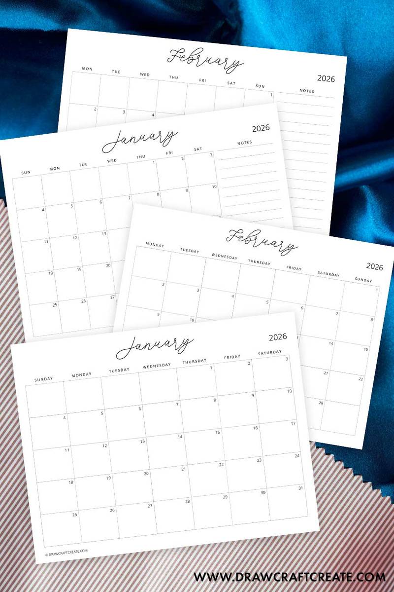Free 2026 Calendars: Printable PDFs to Organize Your Year