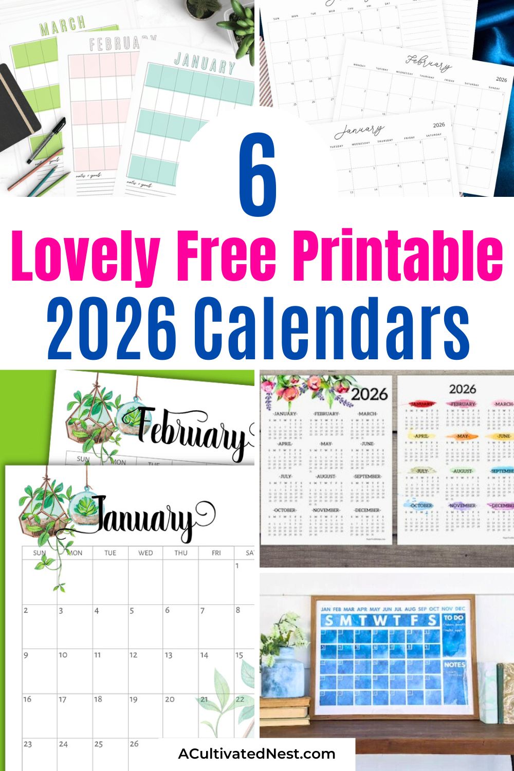 Free 2026 Calendars: Printable PDFs to Organize Your Year