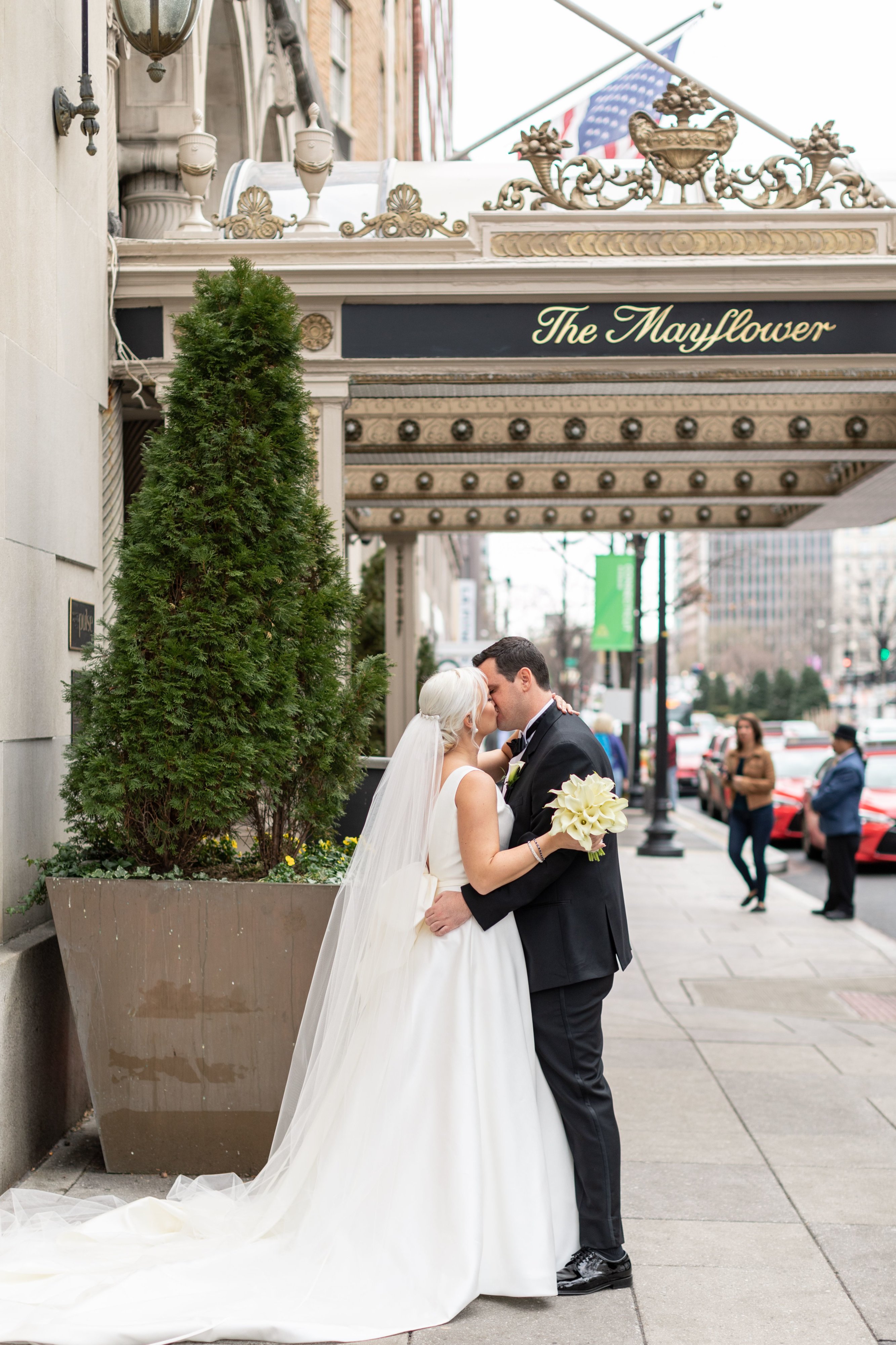 Elegant Winter Wedding at Mayflower Hotel | Madeline & Joseph