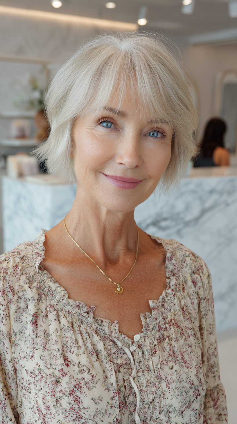 Best Short Haircuts for Fine, Thin Hair in Seniors - Volume & Style