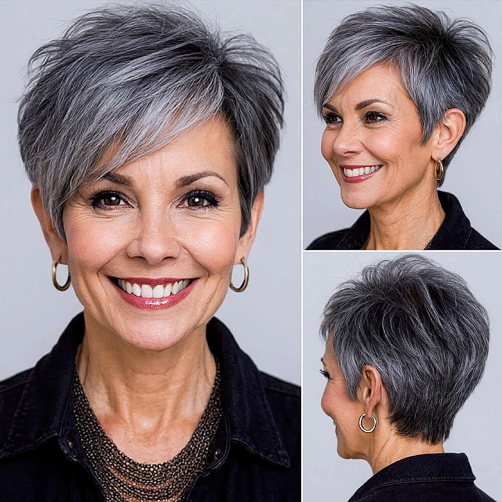 Best Short Hairstyles for Women Over 60 with Grey Hair | Expert Advice