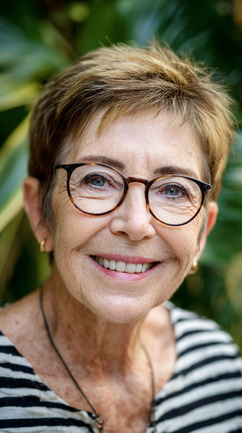 Stylish Pixie Cuts for Women Over 70 with Glasses | 2026 Trends