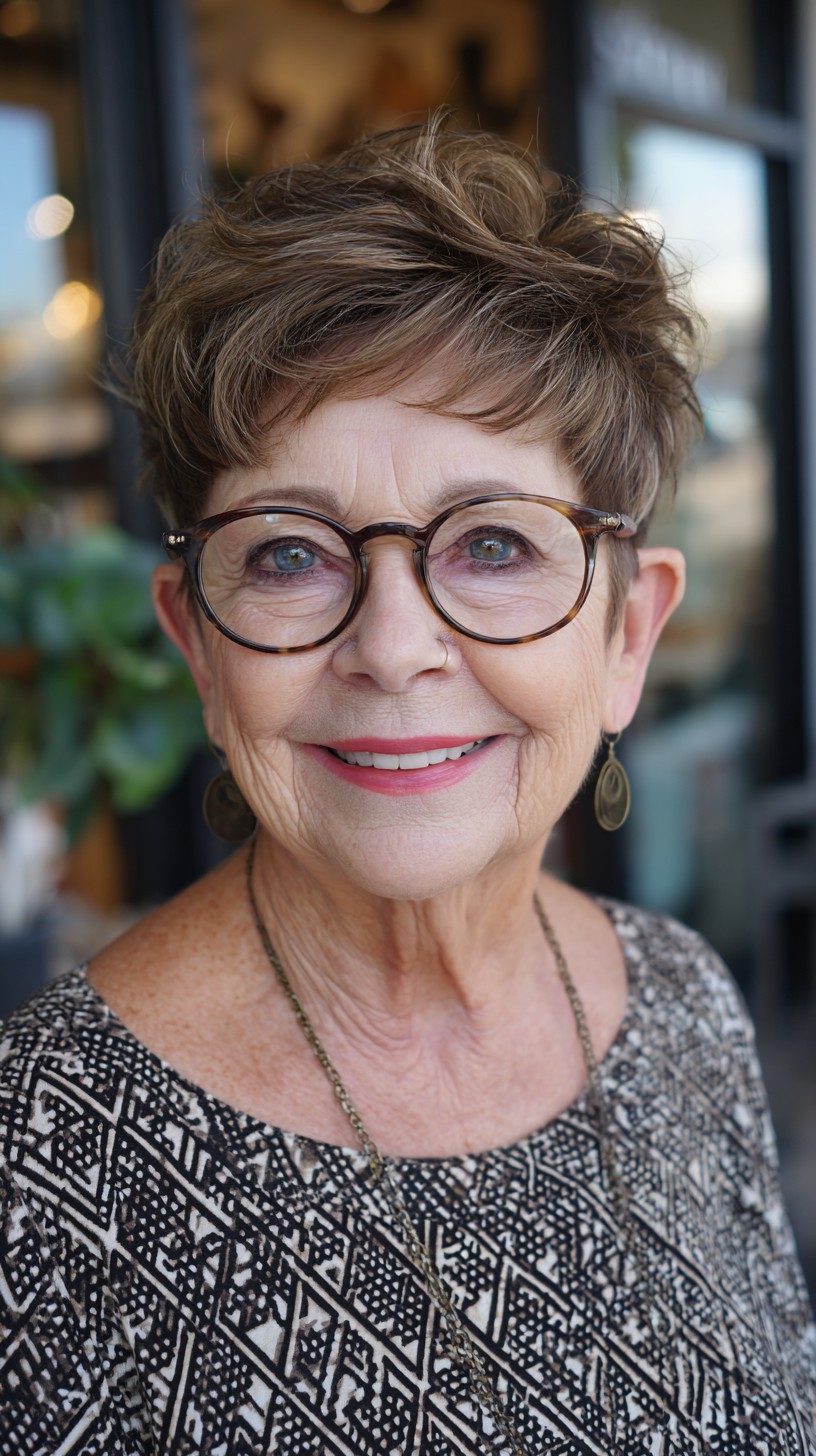 Stylish Pixie Cuts for Women Over 70 with Glasses | 2026 Trends