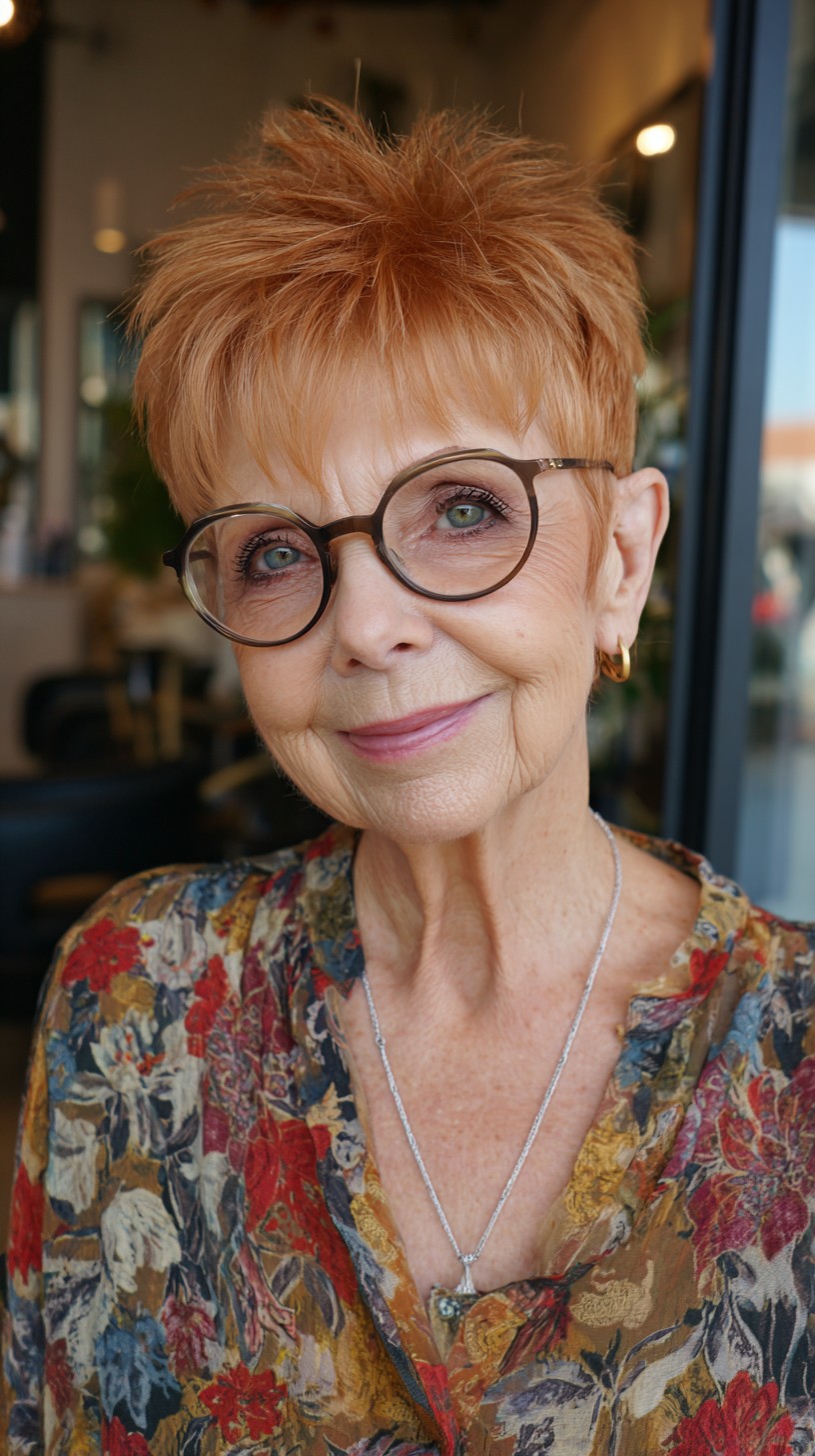 Stylish Pixie Cuts for Women Over 70 with Glasses | 2026 Trends