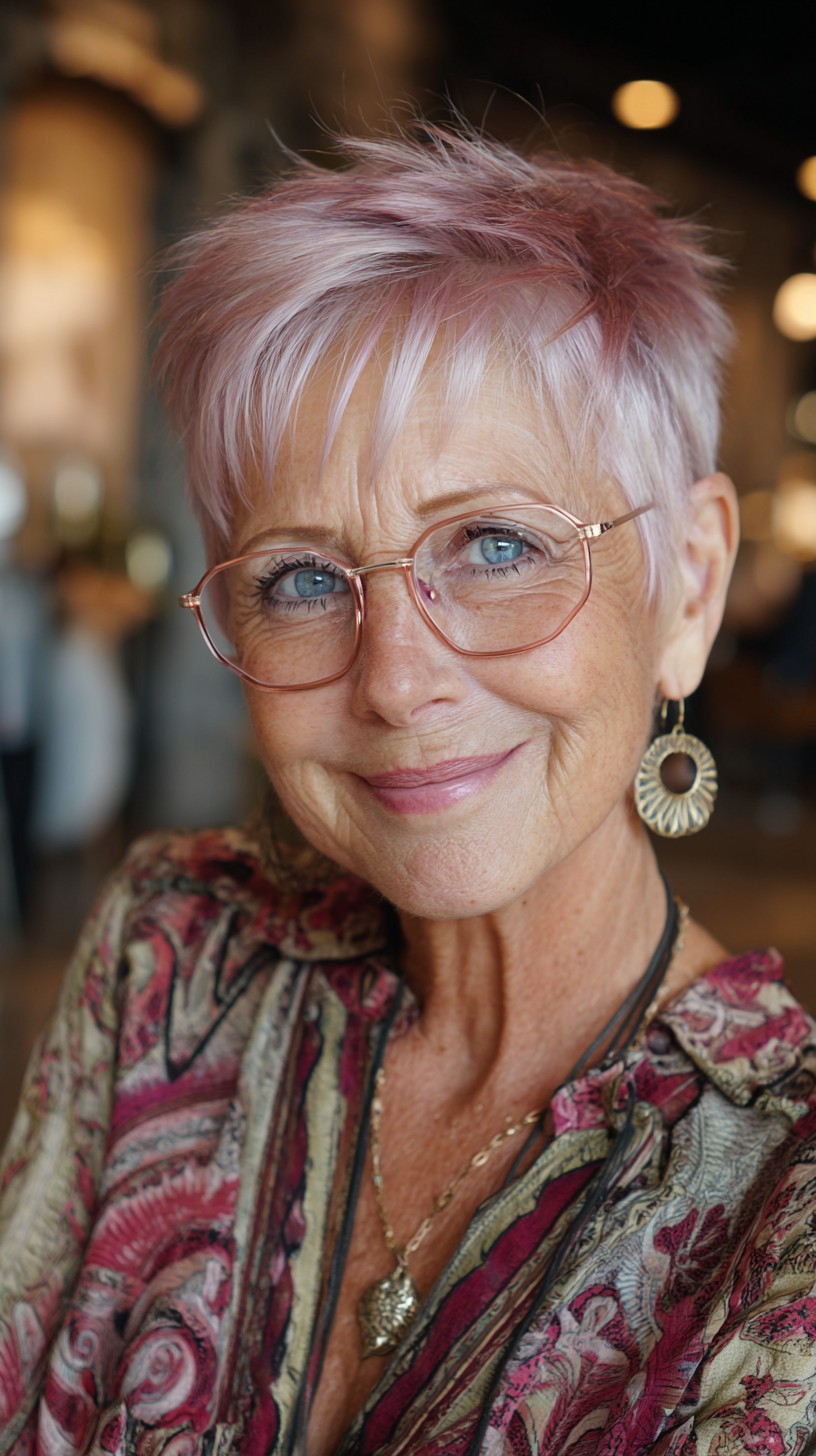 Stylish Pixie Cuts for Women Over 70 with Glasses | 2026 Trends
