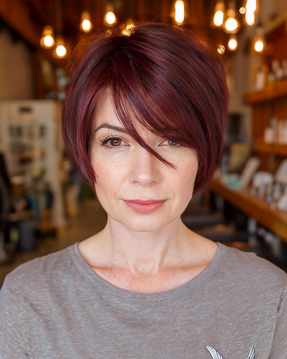 Best Short Haircuts with Bangs for Women Over 40 | Expert Guide