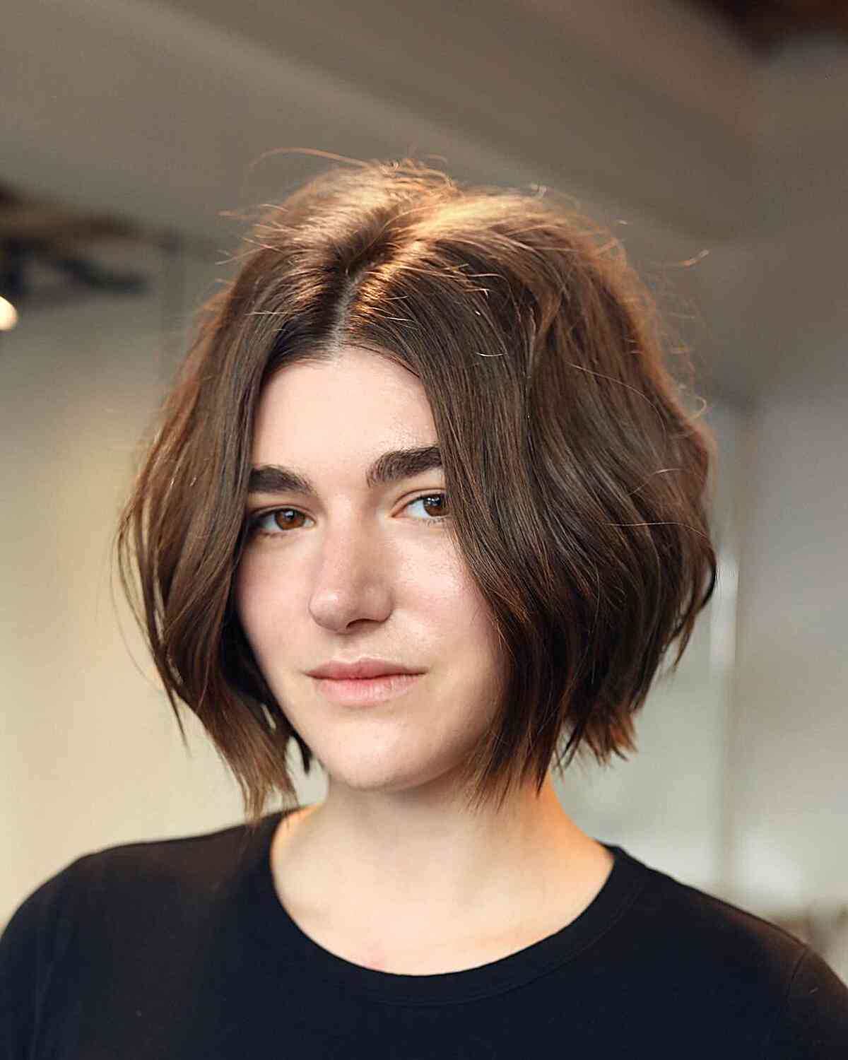 Chin-Length Layered Haircuts: 23 Stylish Ideas for a Modern Look