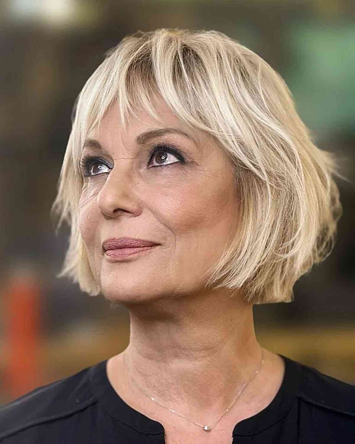 Best Chin-Length Hairstyles for Women Over 60: Stylish & Easy to Manage