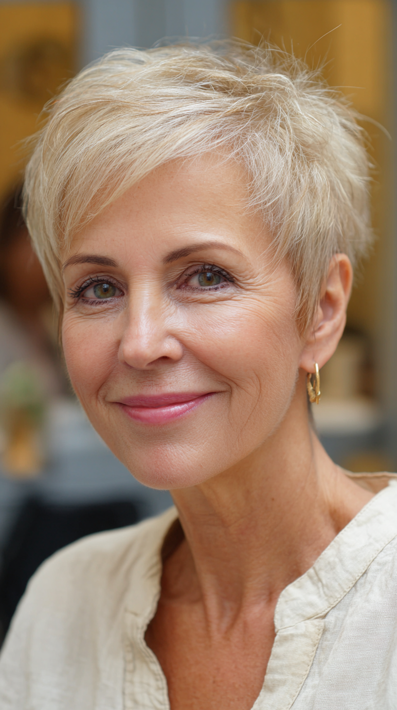 Volume & Style: 50 Pixie Cuts for Women Over 60 with Fine Hair