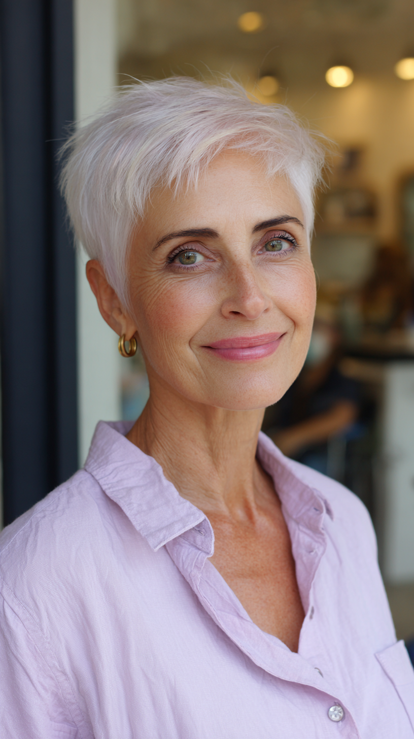 Volume & Style: 50 Pixie Cuts for Women Over 60 with Fine Hair