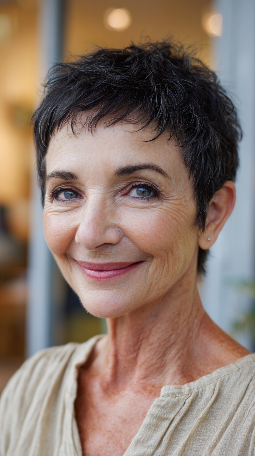 Volume & Style: 50 Pixie Cuts for Women Over 60 with Fine Hair