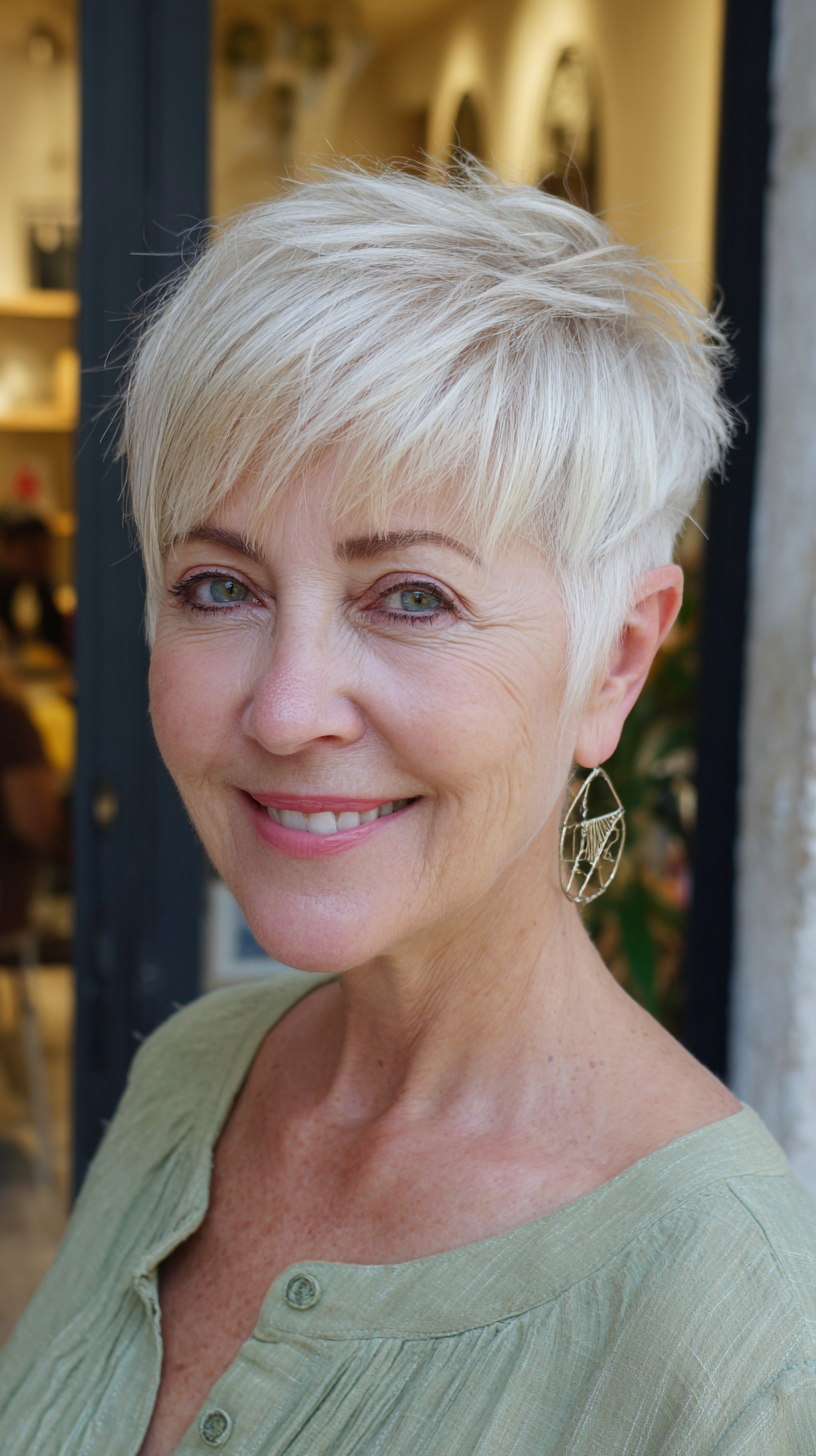 Volume & Style: 50 Pixie Cuts for Women Over 60 with Fine Hair