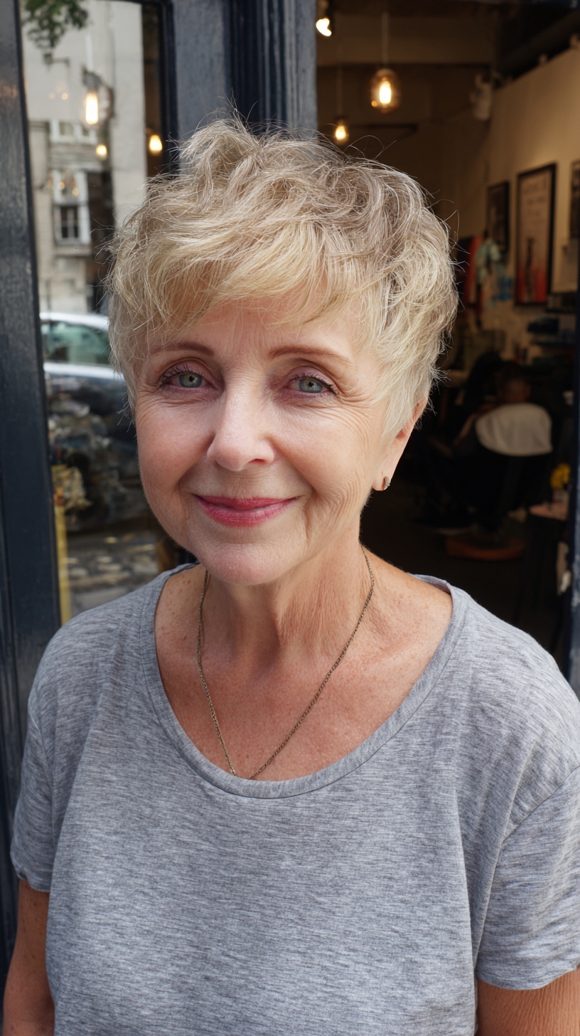 Volume & Style: 50 Pixie Cuts for Women Over 60 with Fine Hair