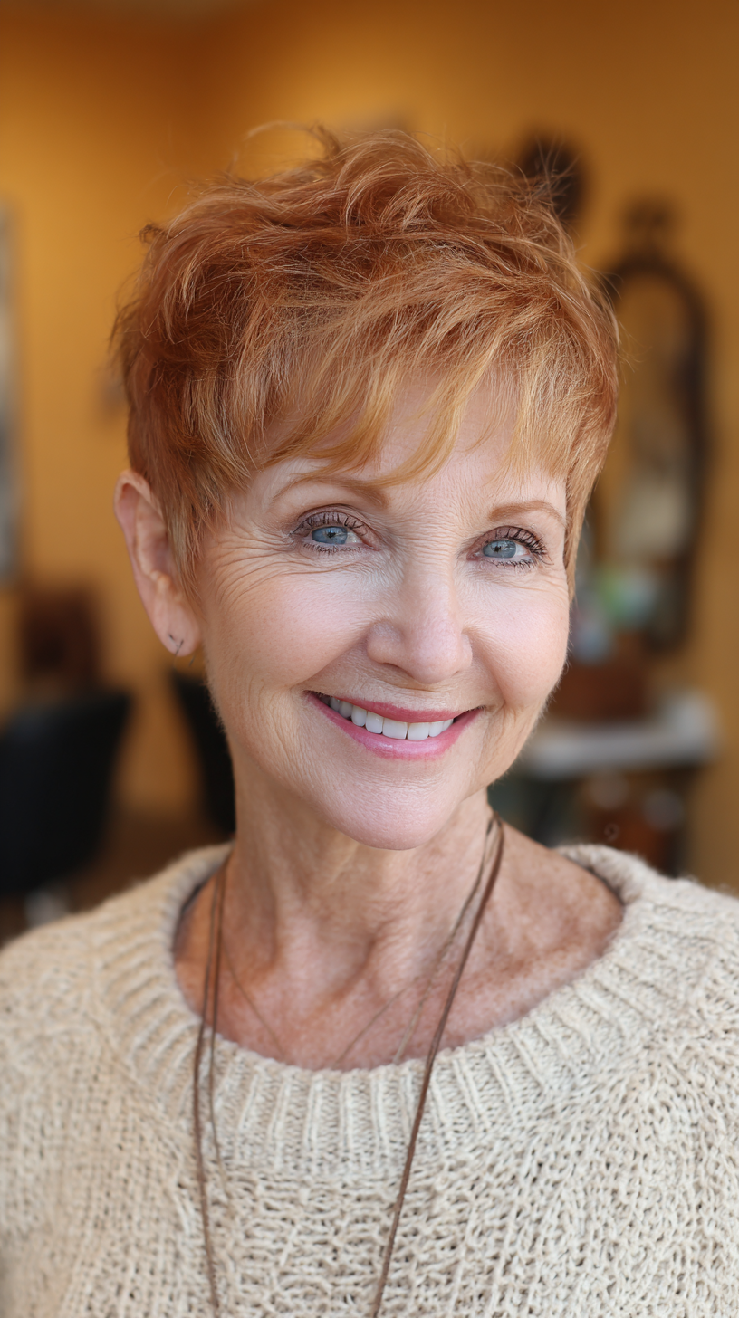 Volume & Style: 50 Pixie Cuts for Women Over 60 with Fine Hair