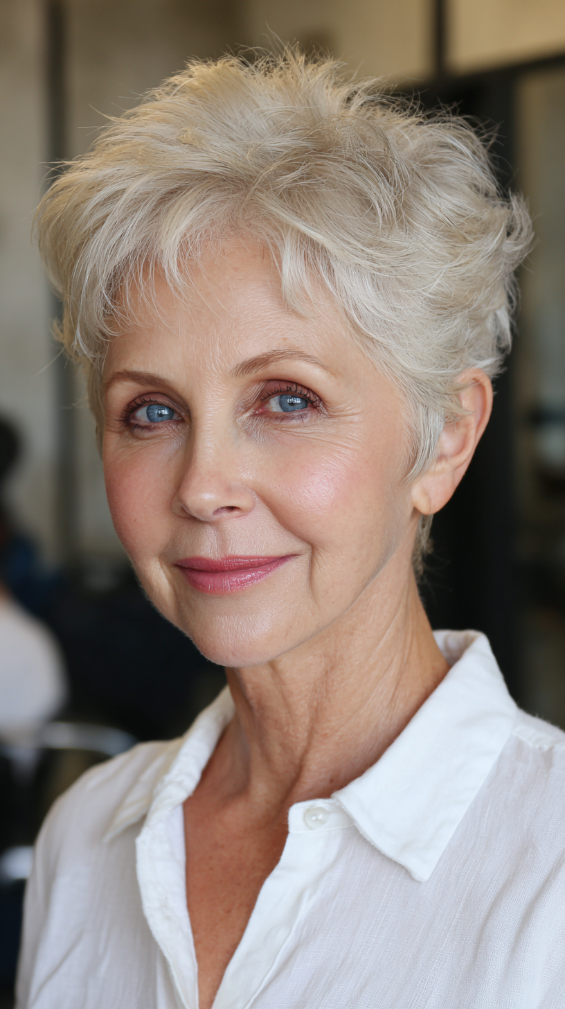 Volume & Style: 50 Pixie Cuts for Women Over 60 with Fine Hair
