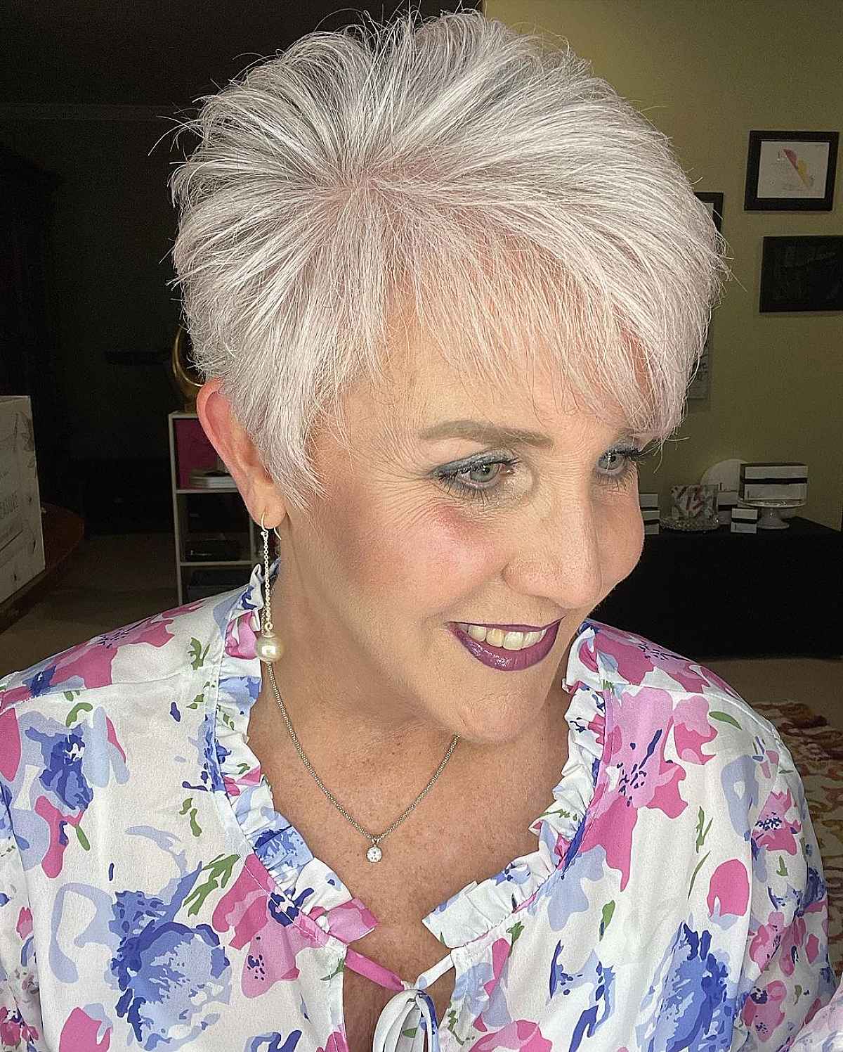 Volume & Style: 50 Pixie Cuts for Women Over 60 with Fine Hair
