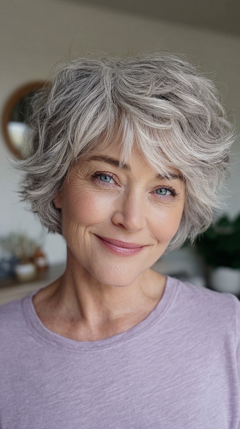 Best Short Shag Haircuts for Women Over 50 | 2024 Styles