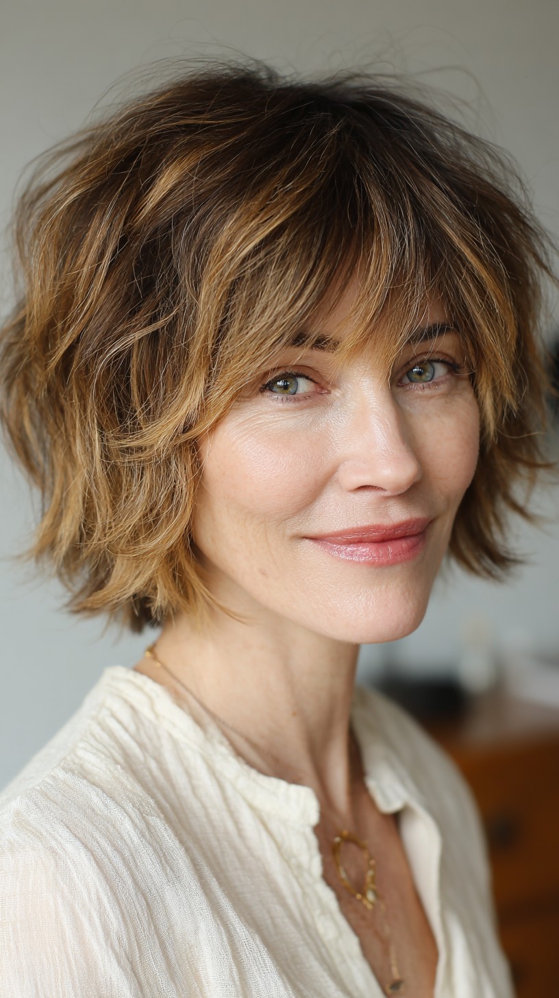 Best Short Shag Haircuts for Women Over 50 | 2024 Styles