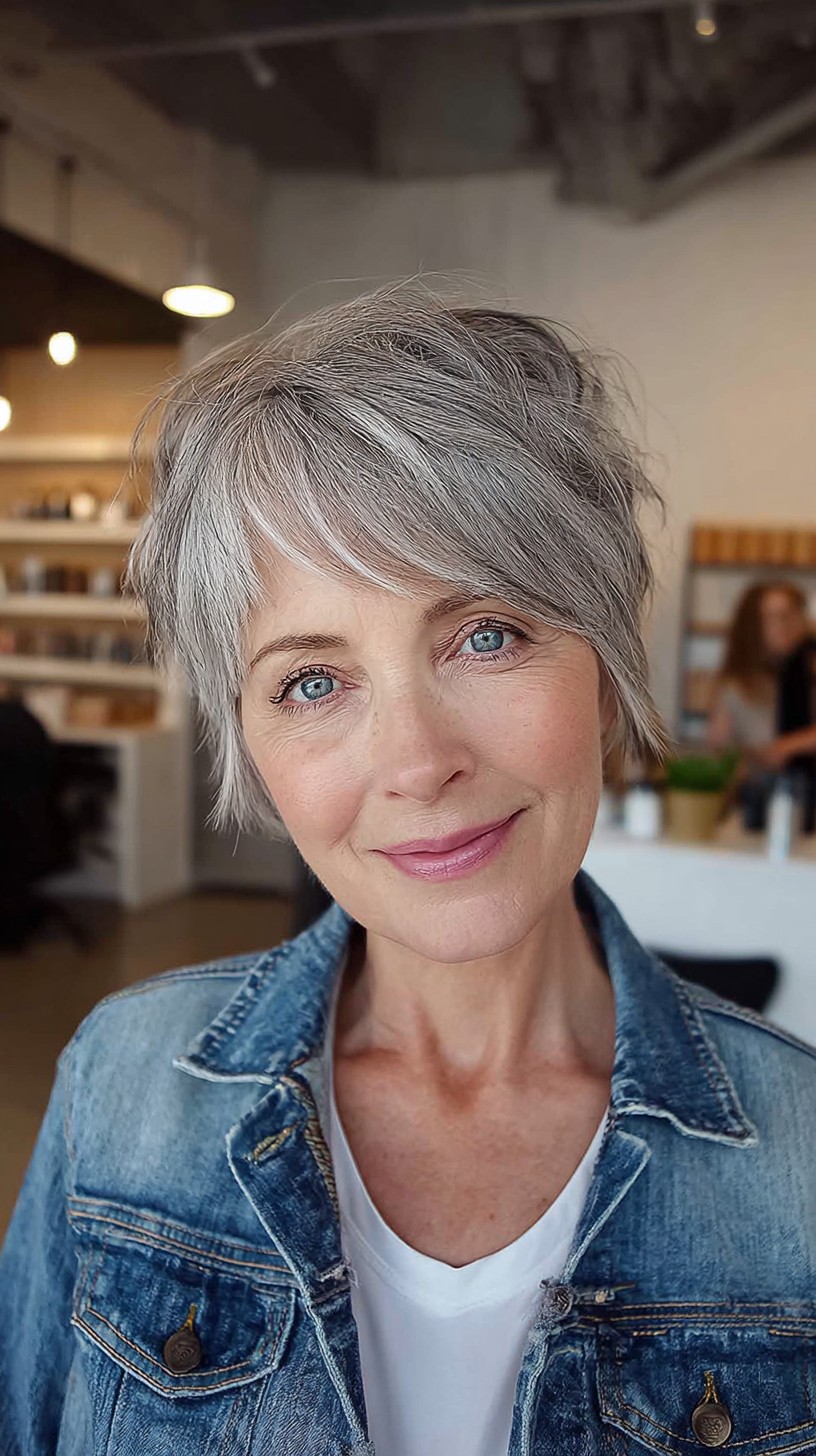 Best Short Shag Haircuts for Women Over 50 | 2024 Styles