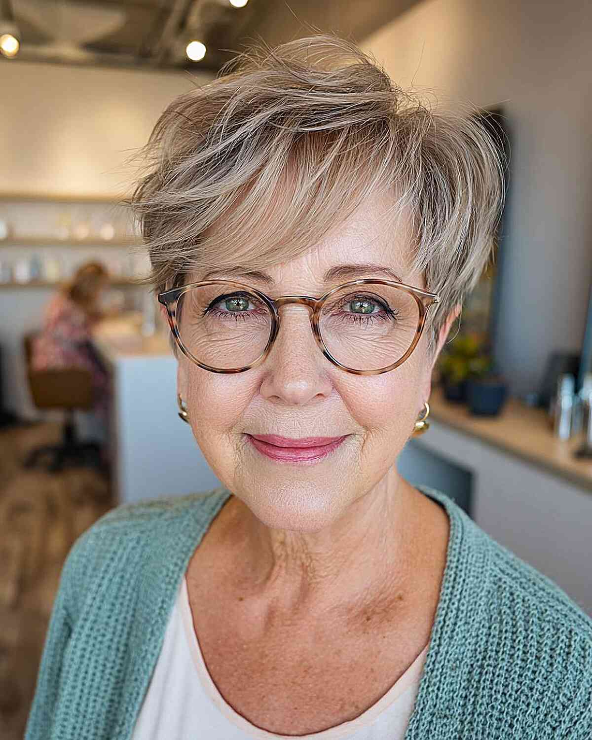 Stylish Pixie Cuts for Women Over 60 with Glasses | Hair Trends