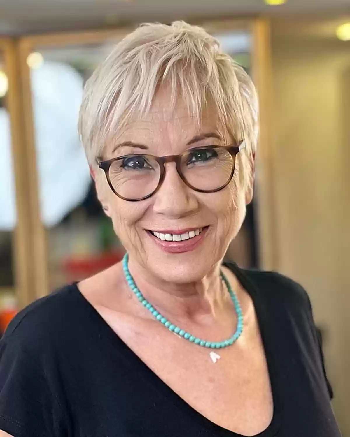 Stylish Pixie Cuts for Women Over 60 with Glasses | Hair Trends