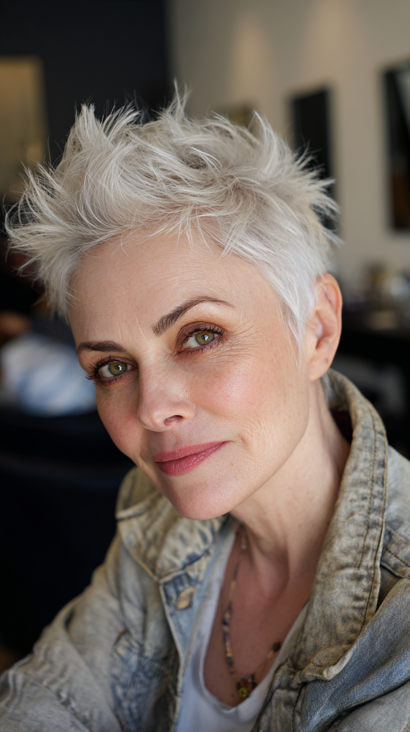 Trendy Short Spiky Haircuts for Women Over 50 | 2026 Styles
