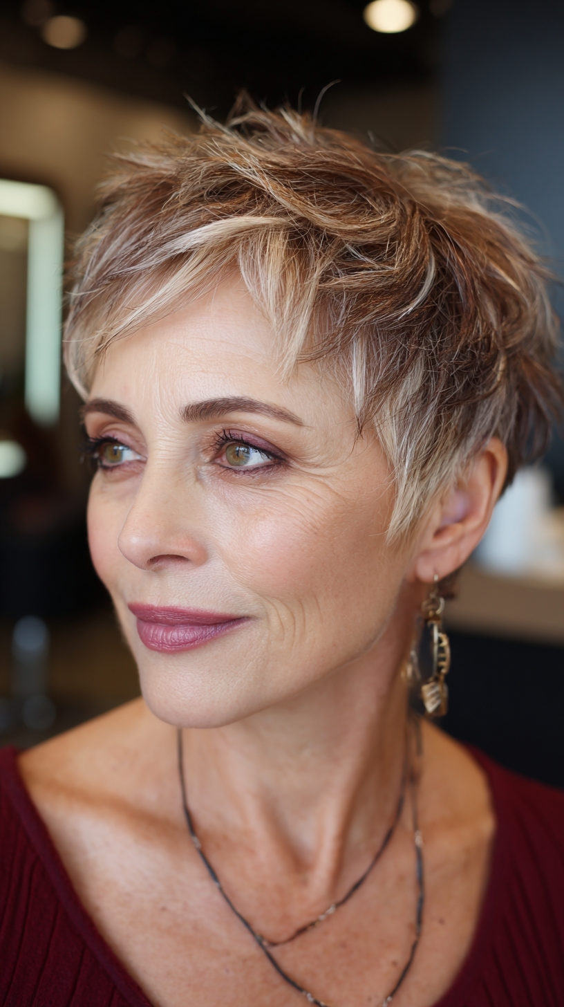 Trendy Short Spiky Haircuts for Women Over 50 | 2026 Styles