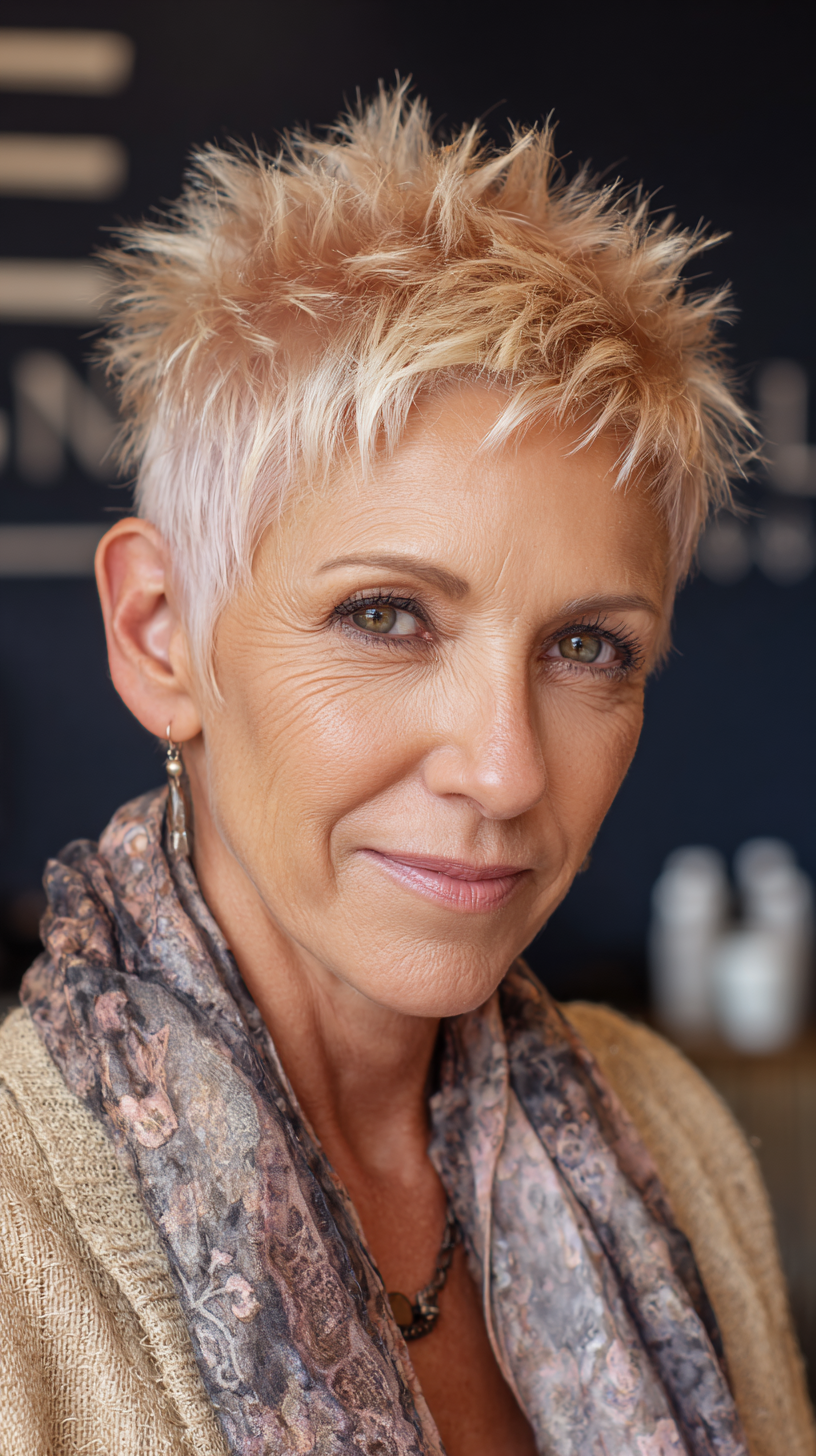 Trendy Short Spiky Haircuts for Women Over 50 | 2026 Styles