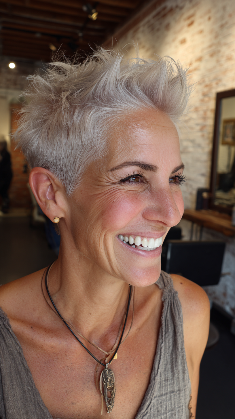 Trendy Short Spiky Haircuts for Women Over 50 | 2026 Styles