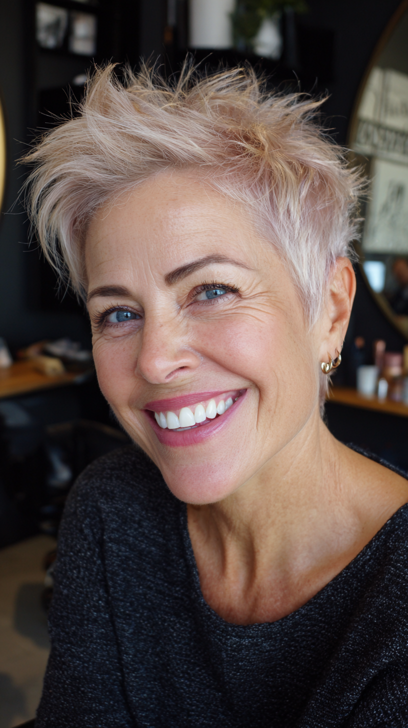 Trendy Short Spiky Haircuts for Women Over 50 | 2026 Styles