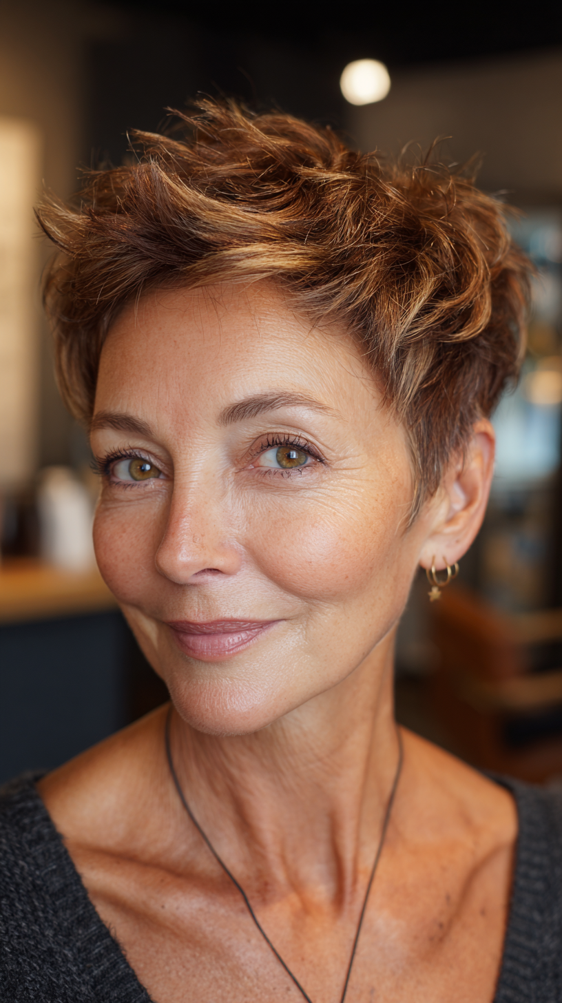 Trendy Short Spiky Haircuts for Women Over 50 | 2026 Styles