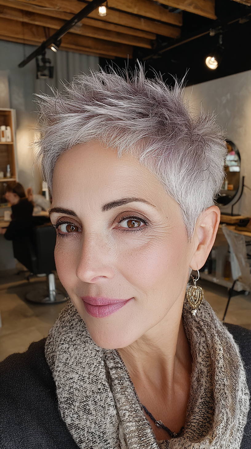 Trendy Short Spiky Haircuts for Women Over 50 | 2026 Styles