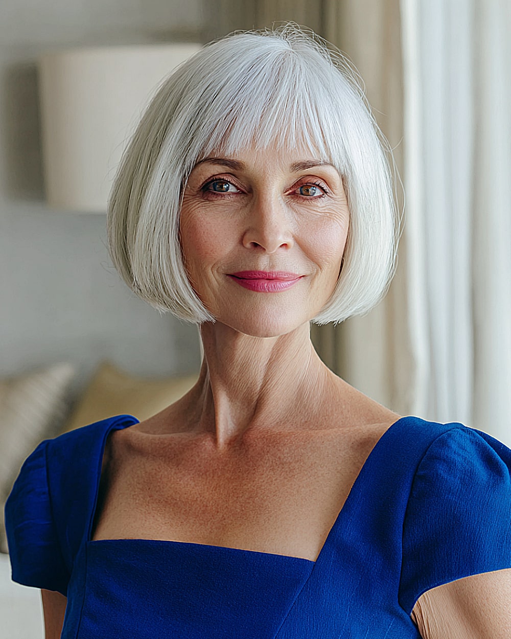 Best Short Haircuts with Bangs for Mature Women | [Year]